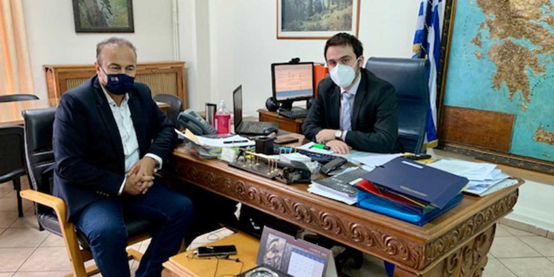 Συνάντηση Γ. Αντωνιάδη με το Δ/ντή του υπ. Αγροτικής Ανάπτυξης και Τροφίμων για αποζημιώσεις σε βιολογικά φασόλια Πρεσπών και αρακά