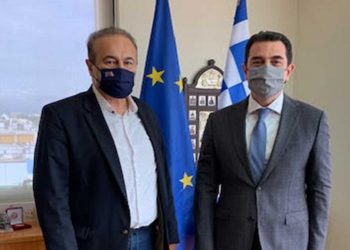 Η συνέχιση λειτουργίας των ορυχείων Αχλάδας και ο ΑΗΣ Μελίτης στο επίκεντρο συνάντησης του Γ. Αντωνιάδη με τον ΥΠΕΝ Κ. Σκρέκα