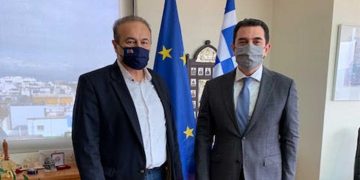 Η συνέχιση λειτουργίας των ορυχείων Αχλάδας και ο ΑΗΣ Μελίτης στο επίκεντρο συνάντησης του Γ. Αντωνιάδη με τον ΥΠΕΝ Κ. Σκρέκα