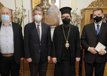 Επίσκεψη Δημάρχου Αμυνταίου Άνθιμου Μπιτάκη στον νέο Μητροπολίτη Καστοριάς