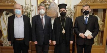 Επίσκεψη Δημάρχου Αμυνταίου Άνθιμου Μπιτάκη στον νέο Μητροπολίτη Καστοριάς