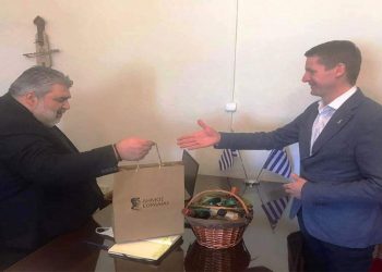 Με μια λιτή τελετή ο αποχαιρετισμός στον Δημάρχο της πόλης Gacko της Βοσνίας και Ερζεγοβίνης, που επισκέφθηκε επίσημα το Δήμο Εορδαίας