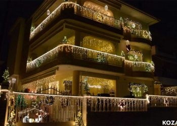 Φωταγωγήθηκε και φέτος το πιο εντυπωσιακά στολισμένο σπίτι στην Κοζάνη