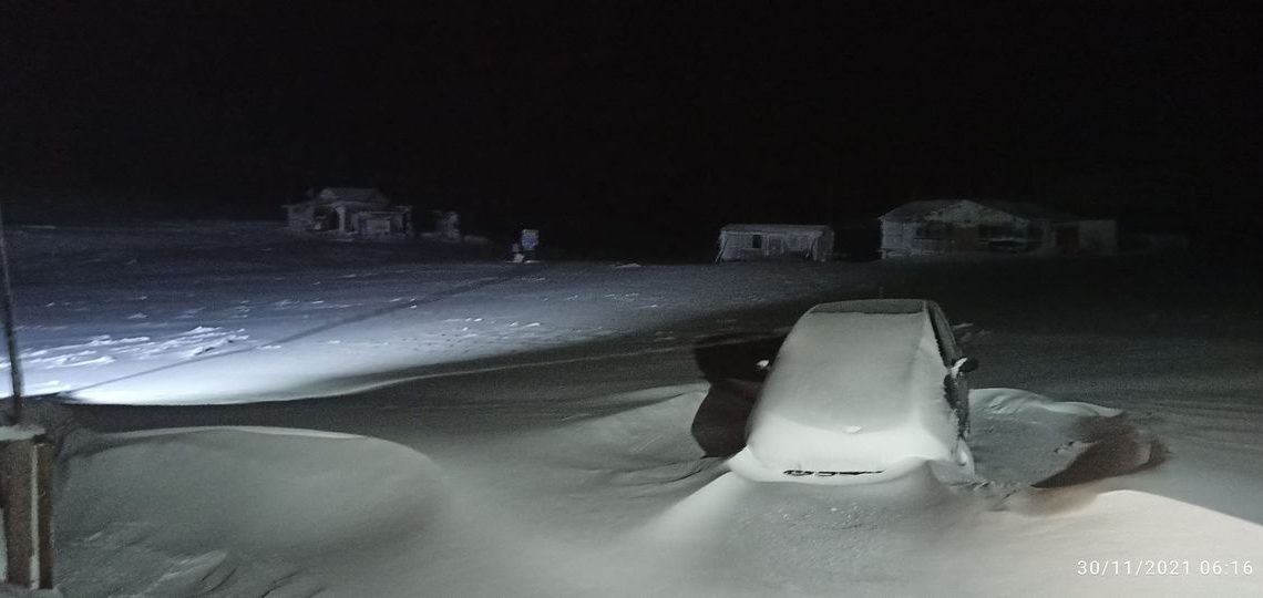 Αρκετό χιόνι έπεσε τη νύχτα και στο Χ/Κ της Βασιλίτσας