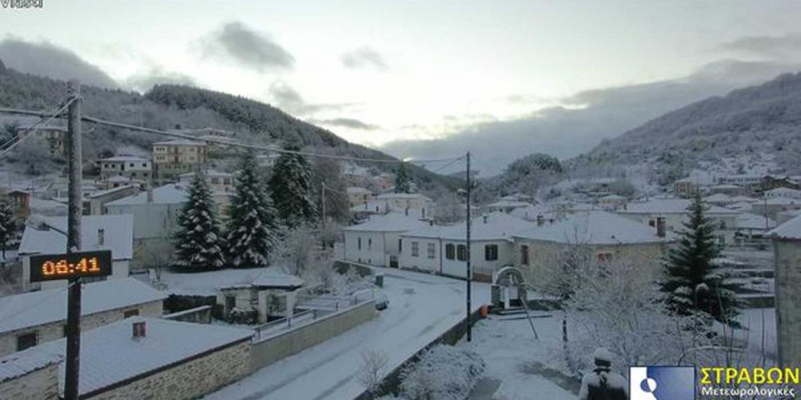 Χιόνισε το βράδυ σε Σαμαρίνα και Βλάστη- Έρχεται χιονι τις επόμενες ώρες σε Φλώρινα, Αμύνταιο και Πτολεμαΐδα