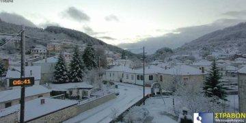 Χιόνισε το βράδυ σε Σαμαρίνα και Βλάστη- Έρχεται χιονι τις επόμενες ώρες σε Φλώρινα, Αμύνταιο και Πτολεμαΐδα