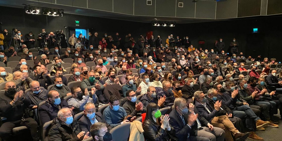 Ο Νίκος Ανδρουλάκης στην κατάμεστη Αίθουσα Τέχνης Κοζάνης- Φώτο- VIDEO