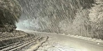 Έντονη χιονόπτωση αυτή την στιγμή στο χιονοδρομικό κέντρο Βασιλίτσας