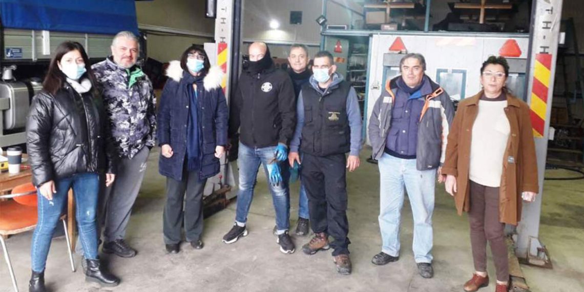 Στο Αμαξοστάσιο της Περιφερειακής Ενότητας Καστοριάς η Αντιπεριφερειάρχης Δέσποινα Κοζατσάνη