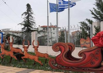 Το έλκηθρο της Τροχαίας Κοζάνης στο Αστυνομικό Μέγαρο