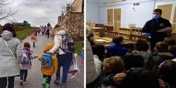 Οι λιλιπούτιοι μαθητές του 1ου νηπιαγωγείου Μουρικίου είδαν από κοντά τα καναρίνια που διαγωνίζονται στο πανελλήνιο πρωτάθλημα στην Αναρράχη