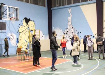 O Γραμματέας της ΝΔ Γιώργος Στεργίου στο Σχολείο Δεύτερης Ευκαιρίας Μεγάρων