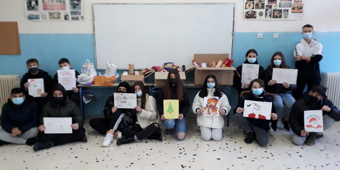 Ζωγραφιές για τη πτέρυγα ασθενών covid στο Μποδοσάκειο πρόσφεραν οι μαθητές του Γυμνασίου Λευκοπηγής