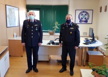 Τον Γεν. Περ. Αστυνομικό Διευθυντή Ταξίαρχο Θ. Νέστορα επισκέφθηκε ο Διοικητής Πυρ. Υπηρεσιών Περ.Δυτ. Μακεδονίας, Αρχιπύραρχος Σ. Κορέλας