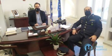 Συνάντηση του Δημάρχου Φλώρινας με τον νέο Αστυνομικό Διευθυντή Φλώρινας