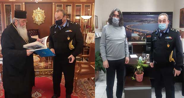 Στον Μητροπολίτη Σερβίων και Κοζάνης και τον Δήμαρχο Σερβίων ο Περιφερειακός Διοικητής Πυροσβεστικής Σ. Κορέλας