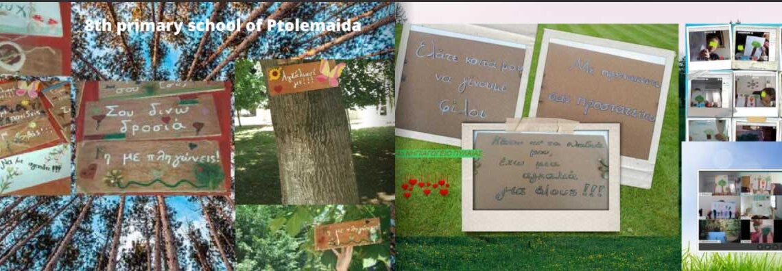 Το 8ο Δημοτικό Σχολείο Πτολεμαΐδας έλαβε Πρώτο Βραβείο της Κοινότητας των Σχολείων της Ευρώπης eTwinning 2021 για το έργο τους eTreeHuggers : 1, 2, TREE, HUG the TREES with me