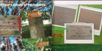 Το 8ο Δημοτικό Σχολείο Πτολεμαΐδας έλαβε Πρώτο Βραβείο της Κοινότητας των Σχολείων της Ευρώπης eTwinning 2021 για το έργο τους eTreeHuggers : 1, 2, TREE, HUG the TREES with me