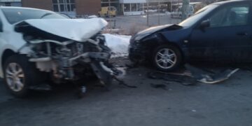 Ώρα 18:15: Σοβαρό τροχαίο στο δρόμο Κοζάνης προς αεροδρόμιο – Πλαγιομετωπική σύγκρουση τριών οχημάτων