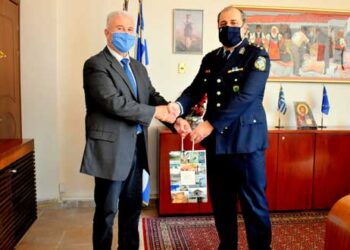 Εθιμοτυπική Επίσκεψη του Νέου Αστυνομικού Διευθυντή Φλώρινας Παναγιώτη Γεωργιάδη στον Αντιπεριφερειάρχη Φλώρινας