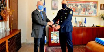 Εθιμοτυπική Επίσκεψη του Νέου Αστυνομικού Διευθυντή Φλώρινας Παναγιώτη Γεωργιάδη στον Αντιπεριφερειάρχη Φλώρινας