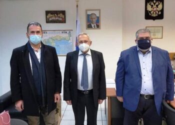 Επίσκεψη του Δημάρχου Εορδαίας και του Προέδρου Κοινότητας Μεσόβουνου, στον Γενικό Πρόξενο της Ρωσικής Ομοσπονδίας στη Θεσσαλονίκη κ. Βλαντίμιρ Μαιστρένκο