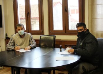 Υπογραφή Σύμβασης ”Αισθητική- Λειτουργική ανακατασκευή πεζοδρομίων και υπαίθριων χώρων σχολείων Γενικού Λυκείου και Γυμνασίου Αμυνταίου” από τον Δήμο Αμυνταίου