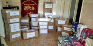 27 κούτες με είδη πρώτης ανάγκης, 21 εξάδες εμφιαλωμένα νερά και παιχνίδια, από την Ασβεστόπετρα στους σεισμοπαθείς της Θεσσαλίας