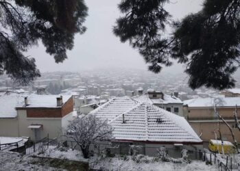 Πανέμορφες εικόνες από τη χιονισμένη Κοζάνη και την περιοχή “Ξενία”