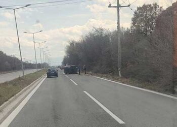 Κοζάνη: Τροχαίο ατύχημα με ανατροπή ΙΧ στο “Κουρί”