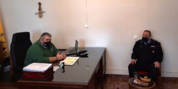 Τον Δήμαρχο Εορδαίας Παναγιώτη Πλακεντά επισκέφθηκε ο Διοικητής της Περιφερειακής Πυροσβεστικής Διοίκησης Δυτικής Μακεδονίας Αρχιπύραρχος Σωτήριος Κορέλας