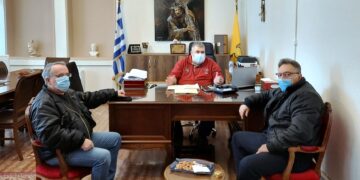 Συνάντηση του Δημάρχου Εορδαίας με τους Προέδρους του Εργατικού Κέντρου και του Εμπορικού Συλλόγου Πτολεμαΐδας