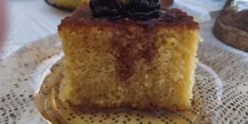 Μαγειρεύοντας με την Αρετή- Ραβανί (Αλάδωτο)