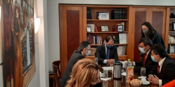 Επίσκεψη  του Υφυπουργού Υποδομών & Μεταφορών Γιάννη Κεφαλογιάννη   στον Αντιπεριφερειάρχη Καστοριάς