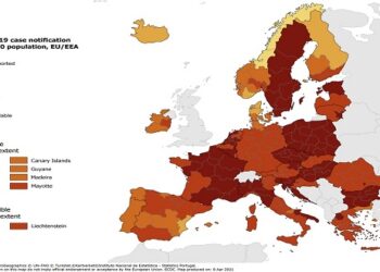Κοροναϊός : Τι αποκαλύπτει ο χάρτης του ECDC – Στο κόκκινο όλη η χώρα και στο «βαθύ κόκκινο» η Δυτική Μακεδονία