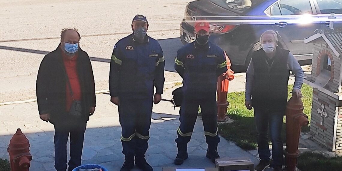Δωρεά μασκών και αντισηπτικών στην Πυροσβεστική Υπηρεσία Πτολεμαΐδας από τον Ροταριανό όμιλο “Ο Λασσάνης”