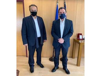 Συνάντηση Γ. Αντωνιάδη με τον υφυπουργό Ψηφιακής Διακυβέρνησης Γ. Γεωργαντά