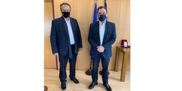 Συνάντηση Γ. Αντωνιάδη με τον υφυπουργό Ψηφιακής Διακυβέρνησης Γ. Γεωργαντά 