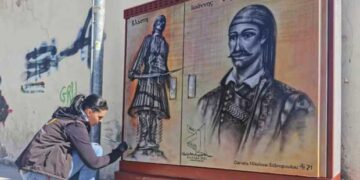 Π. Πλακεντάς: Έτοιμος και ο πίνακας της Cosmote με τον ήρωα Ιωάννη Φαρμάκη