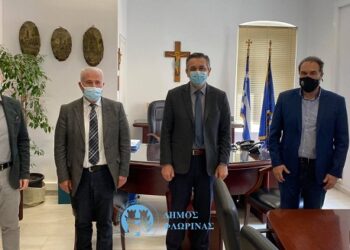 Συνάντηση του Δημάρχου Φλώρινας με τον Περιφερειάρχη Δυτικής Μακεδονίας και τους Αντιπεριφερειάρχες Φλώρινας και Αγροτικής Ανάπτυξης