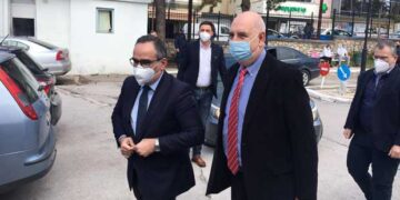 Άφιξη του Αν. Υπουργού Υγείας Β. Κοντοζαμάνη στο Μαμάτσειο-ΦΩΤΟ