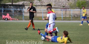 Φάσεις και γκολ από το παιχνίδι της Κοζάνης στα Μετέωρα