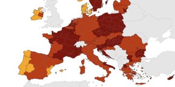 Χάρτης ECDC: Στο «κόκκινο» η Ελλάδα, στο «βαθύ κόκκινο» Αττική και Δυτική Μακεδονία