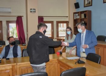 Επιβραβεύτηκαν οι μαθητές που διακρίθηκαν στον Μαθητικό Διαγωνισμό ‘’Προγραμματισμός στο σπίτι-Proggrαming@home’’ , από τον Δήμο Αμυνταίου