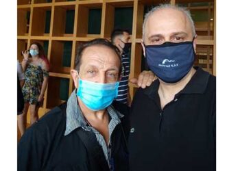 Την Κοβεντάρειο Βιβλιοθήκη επισκέφθηκε ο πρόεδρος του Σωματείου Ελλήνων Ηθοποιών Σπύρος Μπιμπίλας