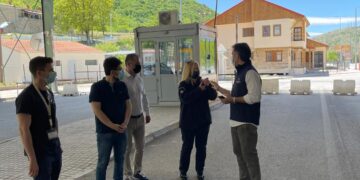 Στο συνοριακό σταθμό της Κρυσταλλοπηγής ο Πρόεδρος του ΕΟΔΥ(Φώτο)