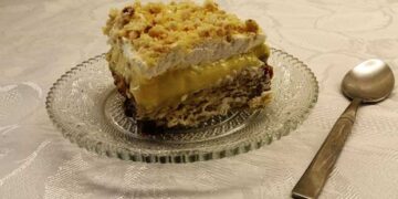 Εκμέκ με τσουρέκι και σπιτική αρωματική κρέμα