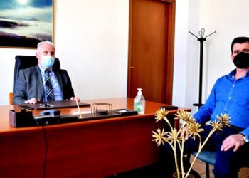 Συνάντηση του Αντιπεριφερειάρχη Π.Ε. Φλώρινας Ιωάννη Κιοσέ με τον Πρόεδρο του Εμπορικού Συλλόγου Αμυνταίου