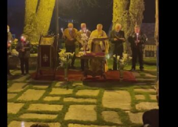 Το “Χριστός Ανέστη” στο Νυμφαίο Φλώρινας