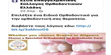 Για την Παγκόσμια Ημέρα Ορθοδοντικής Υγείας – Γράφει ο Δρ. Γιώργος Λίτσας Ορθοδοντικός PH.D